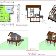 Maison terrasse sur poteaux Hurtieres