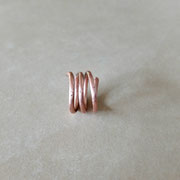 HRINGUR Kupferspiralring aus kaltgeschmiedetem Kupferdraht