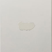 白いかたち−a  /20×20cm/パネルに紙粘土/2022