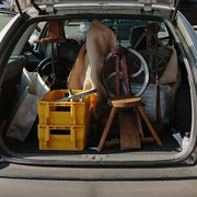 Voll gepackt für das Wollfestival in Düsseldorf