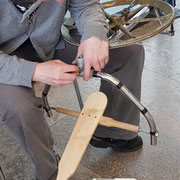 Umbau: Der Prototyp erhält seinen Tritt