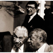"Secret of Our Journey", Cab Calloway (1907-1994), Milt Hinton (1910-2000), Doc Cheatham (1905-1997), New School, NYC 1990