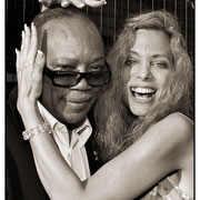 Quincy Jones (3/14/1933-11/3/2024) and Wendy Oxenhorn, Peninsula Hotel Rooftop, NYC