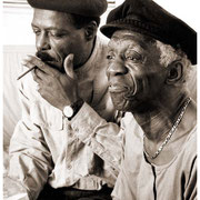"Bluesiana Interview Minus One", Art Blakey (1919-1990) & David 'Fathead' Newman (1933-2009), Art's Apt., Greenwich Village, NYC 1989