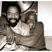 “Bear Hugs Between Takes”, Hubert Laws and Stanley Turrentine (1934-2000) Edison Recording Studios, NYC 1993