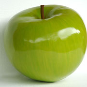 figura de manzana verde