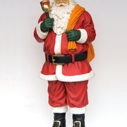 santa claus con saco y campana
