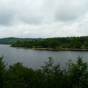 Vue globale du barrage des Bariousses