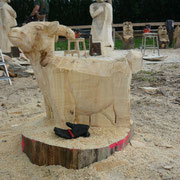 Carvingdetails in den verschiedenen Arbeitsschriten