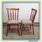 SILLAS MADERA MODELO COUNTRY  / REF: MUE-064 / 4 UNIDADES / ARRIENDO: $13.500 C/U / GARANTIA: $40.000 C/U