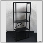 Estante Negro Repisas vidrio / 1 unidad / REF-MUE 078 / Medidas: Alto: 152 cms. x Ancho: 60 cms. x Fondo: 30 cms. / Arriendo: $ 20.000 / Garantía: $ 80.000