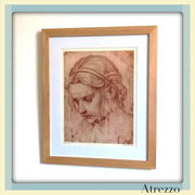 Cuadro grabado mujer  / REF: CUA-022 / 60 x 50 cms./ 1 unidad / Arriendo: $ 11.000 / Garantiía: $ 30.000