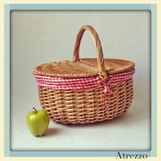 CESTA PIC-NIC MEDIANA CON TELA ESCOCESA/ REF: VAR- 007/ 1 unidad / Arriendo: $ 10.000 / Garantía: $ 20.000