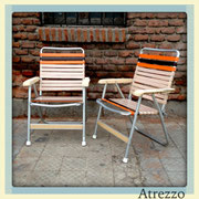 SILLAS ALUMINIO RETRO 2  (REF: MUE-053)  2 UNIDADES / ARRIENDO: $15.000. C/U / GARANTIA: $80.000 C/U