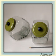 FRASCOS DULCEROS TAPA VERDE / 2 unidades / Arriendo: $ 2.000 c/u / Garantía: $ 5.000 c/u