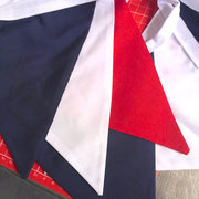 Banderines tricolor doble tela /medidas: 5 mts largo / 3 unidades / Arriendo: $ 5.000 c/u / Garantía: $ 18.000