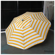 Quitasol grande rayas AMARILLO BLANCO / REF: VAR- / 2.50 Mt./ 1 unidad / Arriendo: $ 10.000 c/u / Garantía: $ 35.000