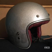 Casco Bobber Moto Adulto Plateado. /Arriendo: $20.000 / Garantía: $45.000