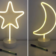 LAMPARAS LED NEON / 18 CMS. ALTO/ ARRIENDO: $4.000 C/U / GARANTIA: $15.000 C/U