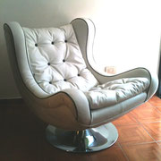 SILLON BLANCO PIE CROMO / REF: MUE-011 / 1 UNIDAD / ARRIENDO: $ 25.000. / GARANTIA: $250.000.