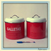 ESPECIEROS ENLOZADOS ROJO Y BLANCO GRANDES/ REF: COC-008 / 3 unidades / Arriendo: $ 2.500 c/u / Garantía: $ 8.000 c/u
