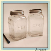 FRASCOS VIDRIO TEA Y COFFEE / REF: COC-067 / 2 unidades / Arriendo: $ 2.000 C/U  / Garantía: $ 5.000 c/u