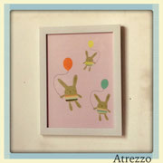 Cuadro conejos Gobos 1 / REF: CUA-044  / 33 x 25 cms./ 1 unidad / Arriendo: $ 3.000 / Garantía: $ 10.000