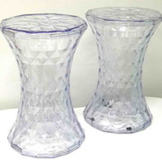 PISOS METACRILATO TRANSPARENTE (REF: VAR-024) / 2 UNIDADES / Medidas: 46 cms. alto x 30 cms diámetro / ARRIENDO: $ 8.000 C/U / GARANTIA: $35.000 C/U