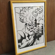 Cuadro Cómic BAM con vidrio / 50 x 68 cms./ 1 unidad / Arriendo: $ 8.000 / Garantía: $ 25.000