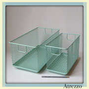 CAJAS DECORATIVAS MALLA METALICA VERDE AGUA / REF: DEC/ 2 UNIDADES/ Arriendo $ 4.000 pequeña y $ 5.000 grande / Garantía $ 15.000 C/U