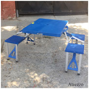 Set mesa y sillas camping azul  / 1 Unidad / / REF-/ Arriendo: $ 18.000 / Garantía: $ 45.000       