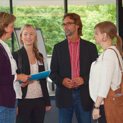 Kirstin Wulf mit (v.l.n.r.) Leonie Anfang, Horst Berg, Christiane Backendorf vom MKULNV