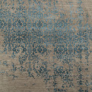 Designerteppiche Kavi Grau und Blau at Djoharian Design Teppiche