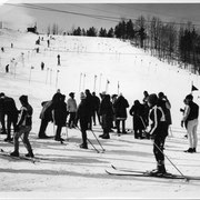 In the 1950s, Caberfae was a ski racing center. Racers came from all over the Midwest.
