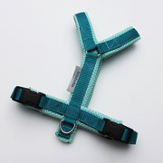 Führgeschirr: Gurtband: Petrol; AirMesh: Mint