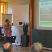 Unser Referent Hr. Garbotz von sharewise.com.
