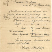 Déclaration d'un propriétaire pour la réquisition du grain sur la commune de Neuvic-Entier - avril 1917 (Archives municipales de Neuvic-Entier).