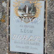 Une des plus belles plaques du Pays Monts et Barrages - Cimetière de Saint-Léonard-de-Noblat