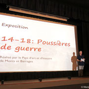 Ciné-conférence au cinéma de Châteauneuf-la-Forêt - Intervention du Pays d'art et d'histoire (2015) - Photo Monique LAFARGE