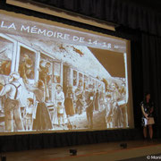 Ciné-conférence au cinéma de Châteauneuf-la-Forêt - Intervention du Pays d'art et d'histoire (2015) - Photo Monique LAFARGE