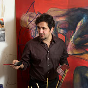 Künstlerfotos im Atelier
