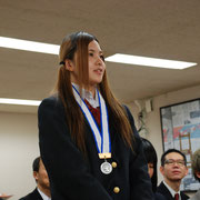 羽生高校　齋藤真希さん（陸上競技女子100mハードル第２位）