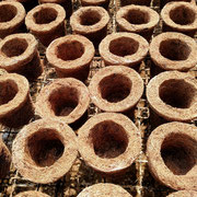 Macetas en fibra de coco.