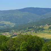 Vue des hauteurs de la Vallée Verte