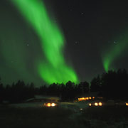 Polarlichter über unserer Huskyfarm