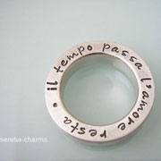 Massiver, schwerer Statement-Ring aus 925er Silber mit Beschriftung nach Wunsch!