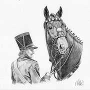 Dorit und Juventus, Bleistift (ZU VERKAUFEN/ FOR SALE)