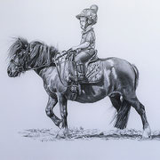 Future Jockey, Bleistift (Auftragsarbeit)