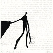 Druckgrafik aus dem Zyklus „Ich lobe den Tanz - I“ - Motiv ca: 18 cm x 18 cm (BxH) - Blatt ca:. 22,5 cm x 29,5 cm (BxH)