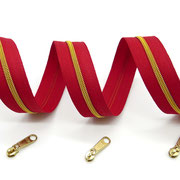 rot - Schieber und Spirale gold